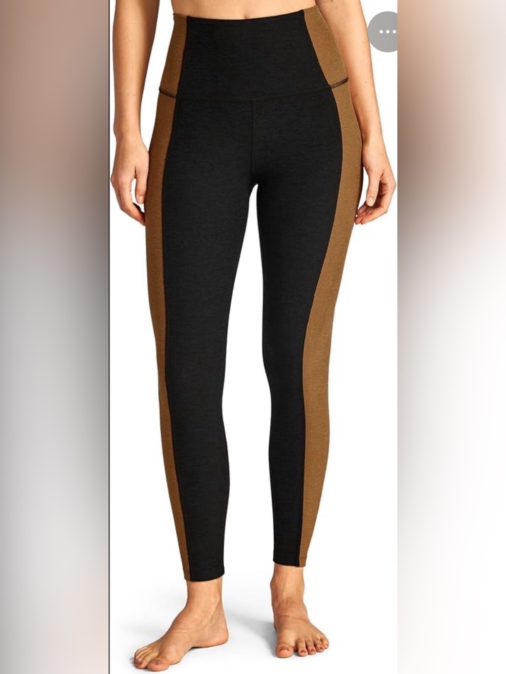 NWT Beyond Yoga High Waisted Colorblock Leggings | Black & Rose | XS